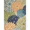 Homeroots 7 x 10 ft. Multi Color Floral Indoor & Outdoor Area Rug 384642 - alternate 1